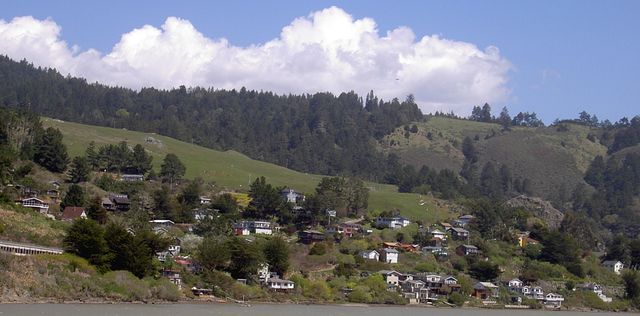 Jenner's hillside cottages look out over the Russian River